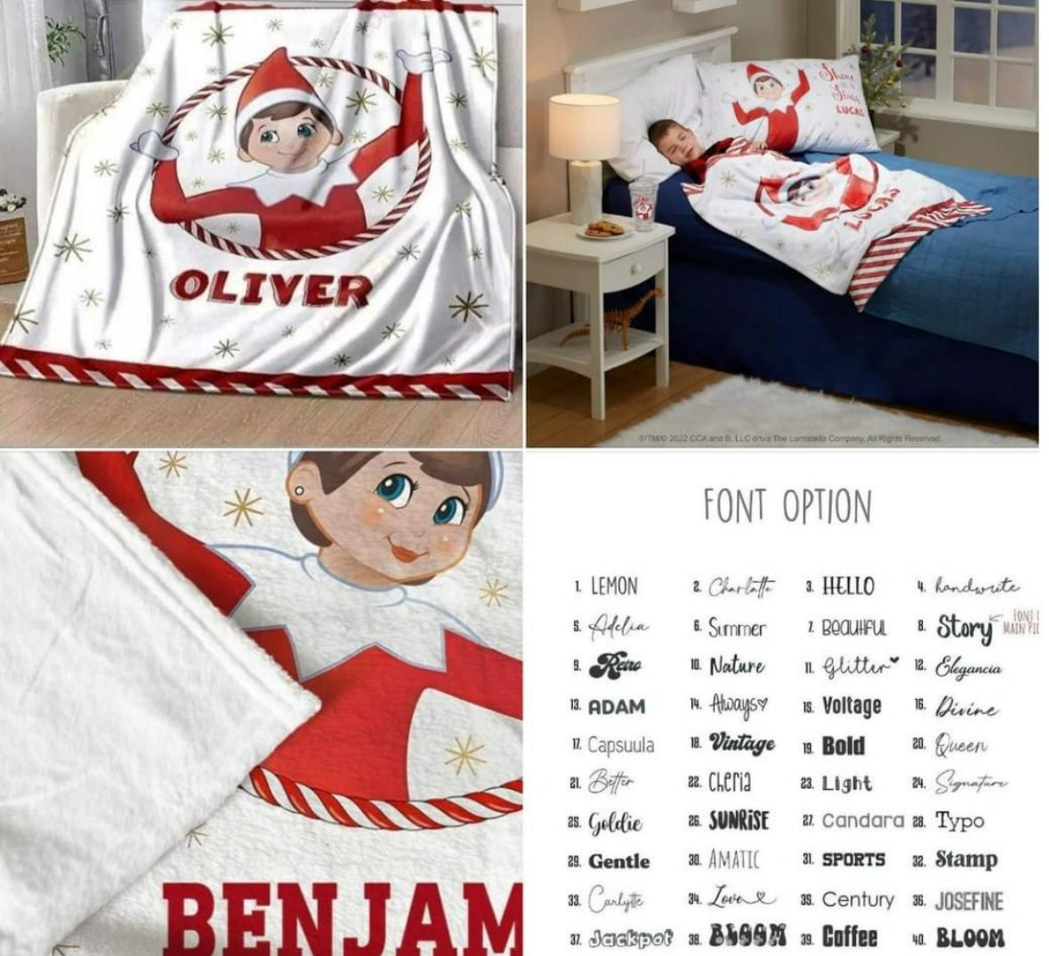 Elf on the Shelf Blanket