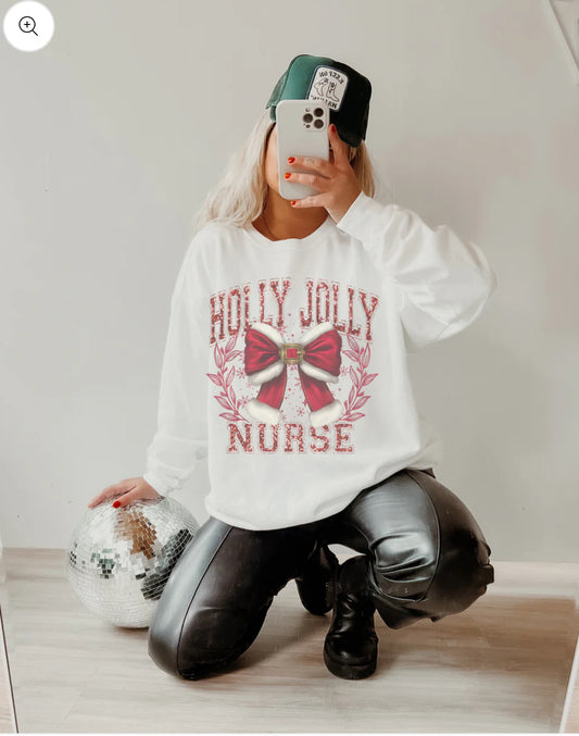 Holly Jolly Nurse Graphic