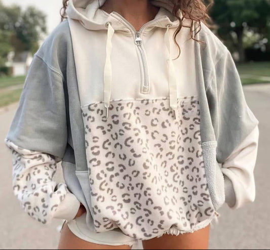 Cheetah Quarter Zip