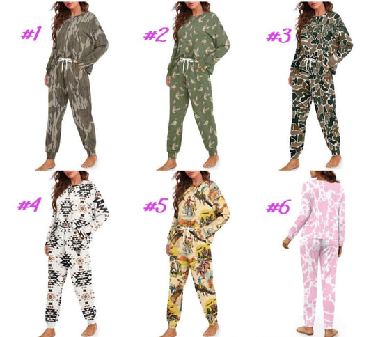 Drawstring Pajama Sets