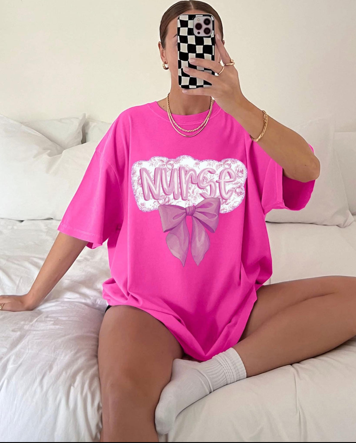 Nurse Bow Tee