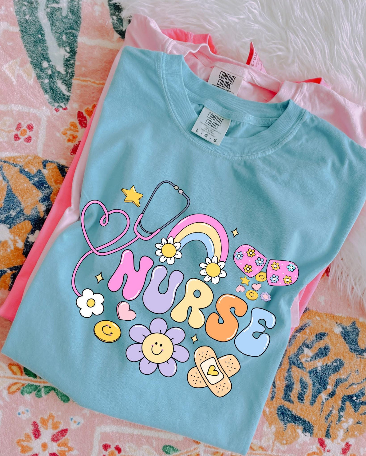 Colorful Nurse Tee