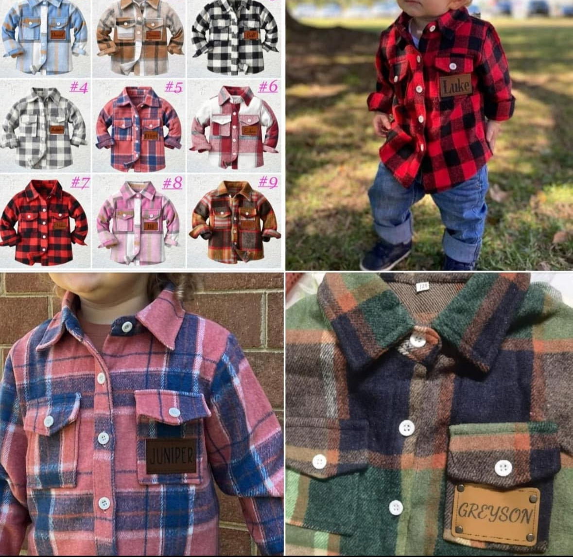 Kids Flannel Jackets