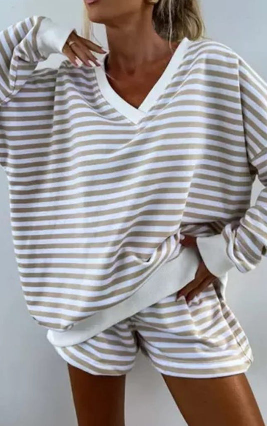 Striped Lounge Set