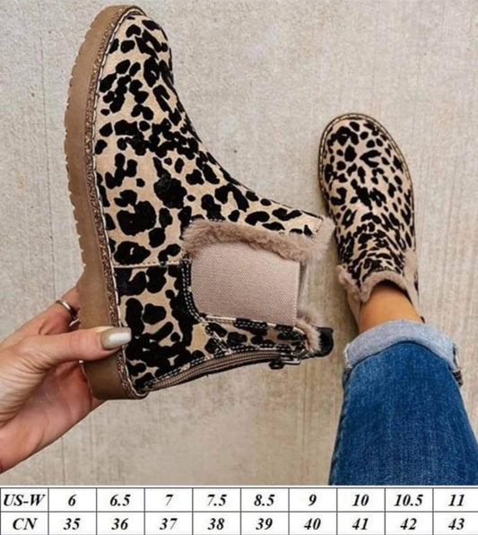 Leopard Booties