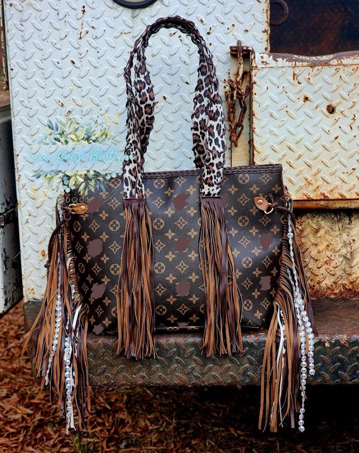 Inspired Western Leopard Purse