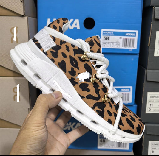 Leopard Cloud Tennis Shoes
