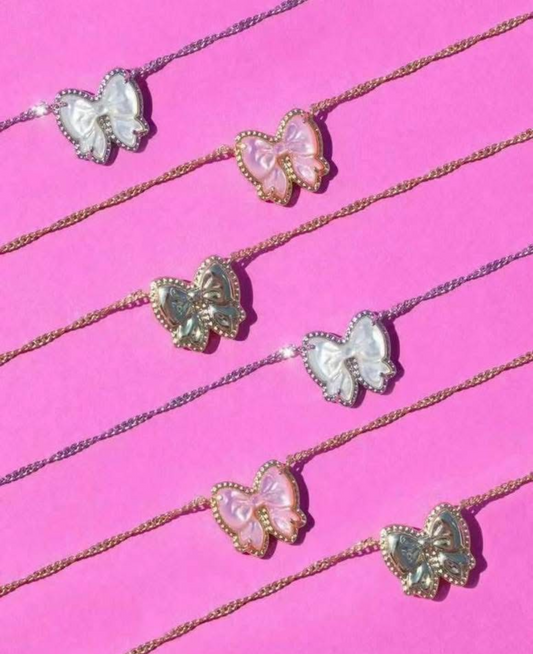 KS Bow Necklace and Earrings Set
