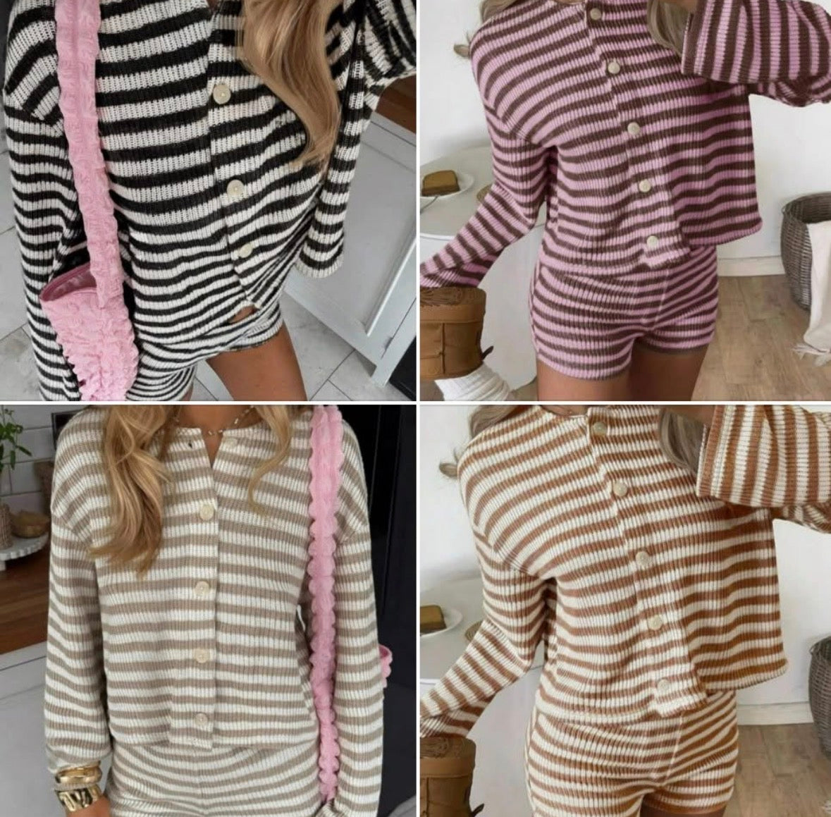 Striped Lounge Set