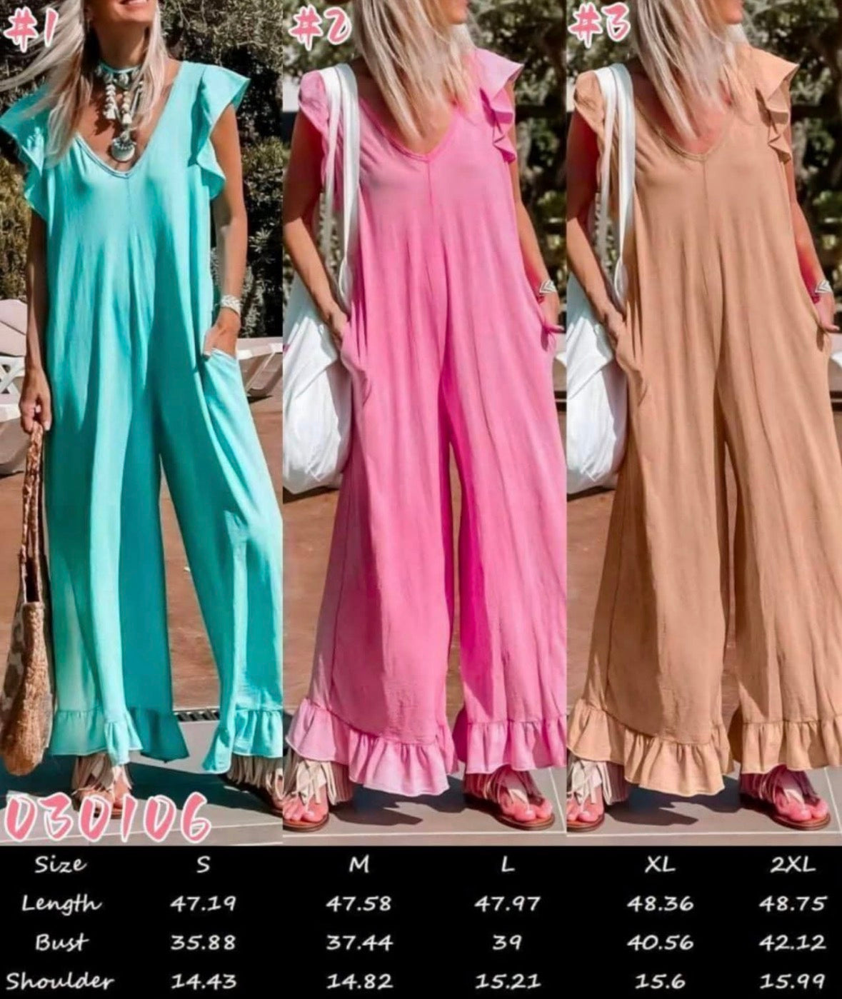 Ruffle Leg Jumpsuit