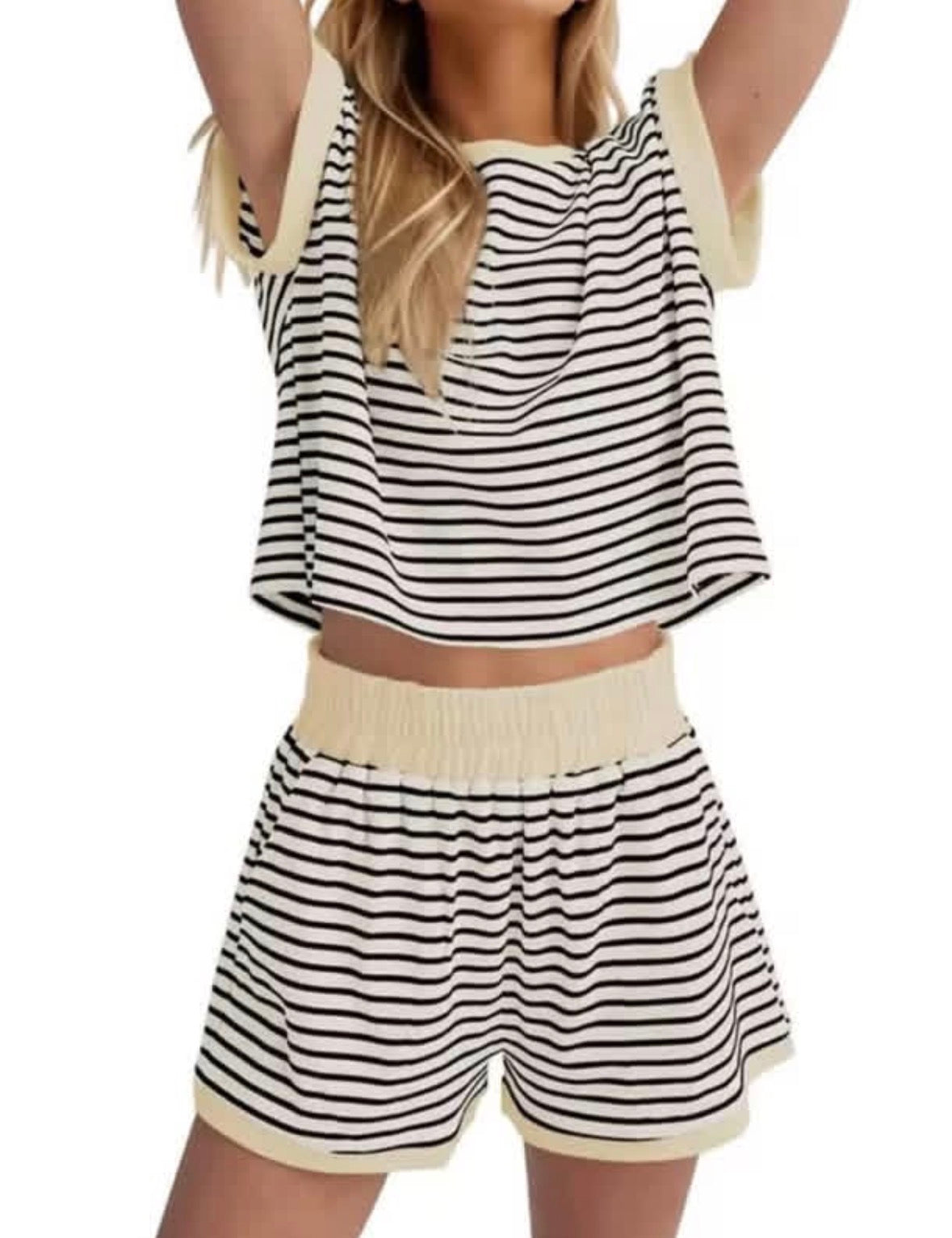 Cropped Striped Sets