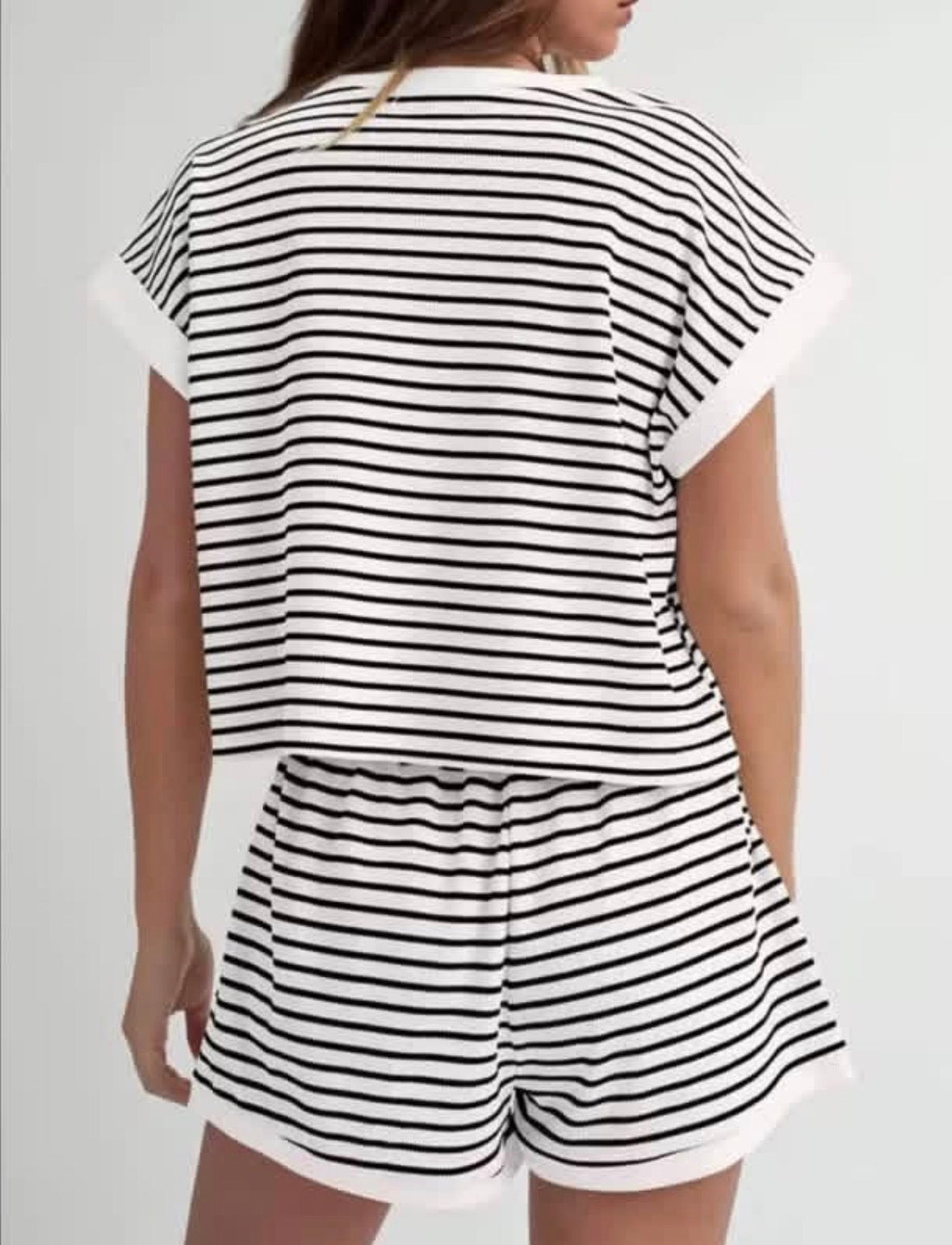 Cropped Striped Sets
