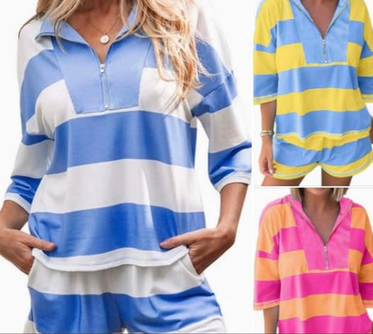 Oversized Striped Sets